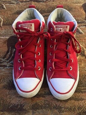 Converse Kids Red High-Top All Star Sneakers